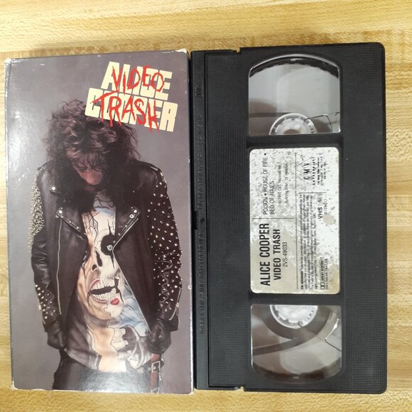 Alice Cooper Video Trash 1990 VHS CMV Poison Bed of Nails VTG 90s Music Vids - Picture 7 of 9